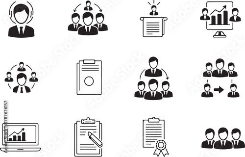 Business icons set