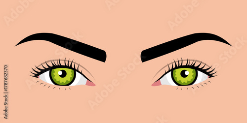 Close up of a woman's eyes