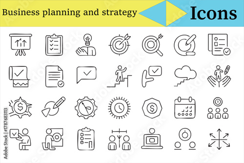 Management and teamwork icon