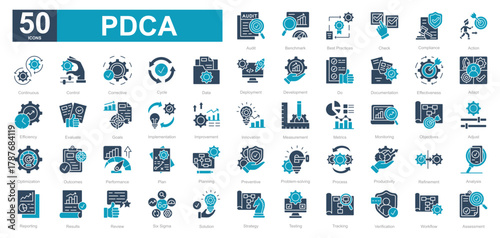 PDCA dualtone iconset