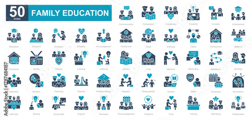 Family Education dualtone iconset