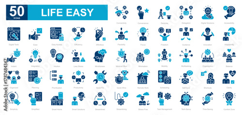 Life Easy dualtone iconset