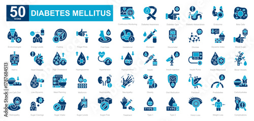 Diabetes Mellitus dualtone iconset