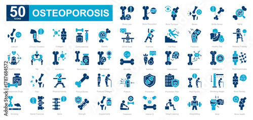 Osteoporosis dualtone iconset