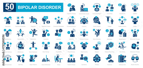 Bipolar Disorder dualtone iconset