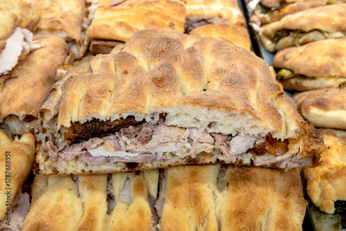 Pizza Bianca with Porchetta