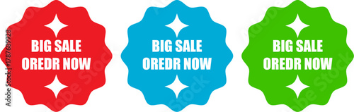 big sale order now vector graphic