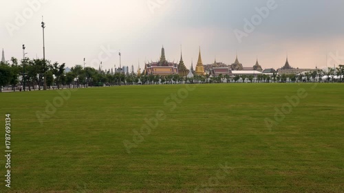 Sanaam Luang and Wat Prakaow Bangkok Thailand