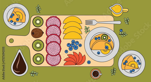 Healthy fruit platter breakfast ideas delicious food presentation