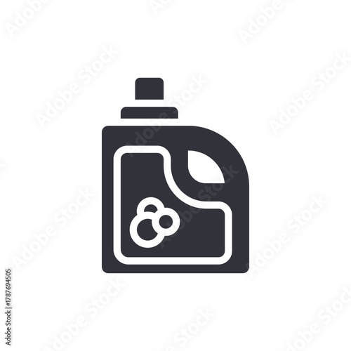 Detergent Bottle Cleaning Product Icon Simple Vector