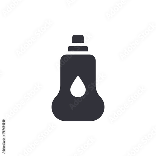 Essential Oil Bottle Liquid Drop Icon Simple Design