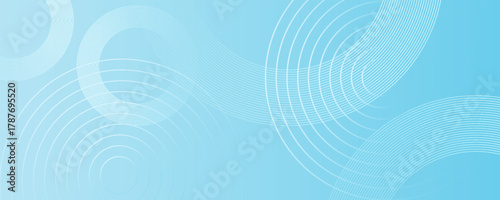 Blue abstract background with geometric shape circle. Modern futuristic light blue background. Can be use for landing page, book covers, brochures, flyers, magazines, and any brandings.