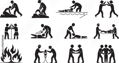 Veterinary and pet care icons set. Dog, cat, animal, doctor, medical, health, treatment, vet, love, pet, clinic, service, support, family, wellness, prevention, safety, companion, animal, friend