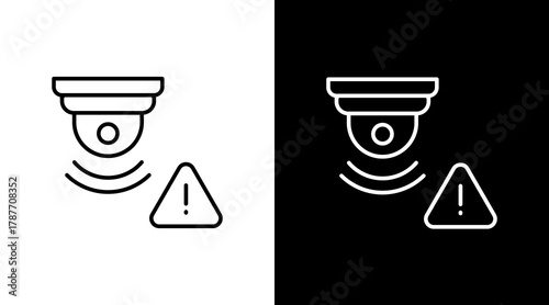 Sensor System White Icon Set Design