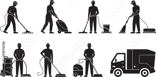Cleaning service icons set. Cleaner, mop, hygiene, maintenance, cleaning tools, sanitation, domestic service, hygiene, housework, care, health, home, cleanliness, professional, disinfect, job, wash, s