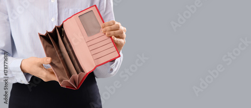 Bankrupt businesswoman with...