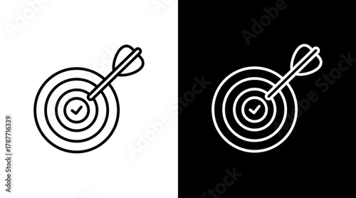 Archery   White Icon Set Design