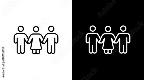 Colleagues   White Icon Set Design