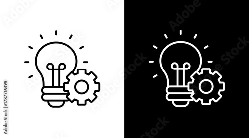 Problem Solving   White Icon Set Design