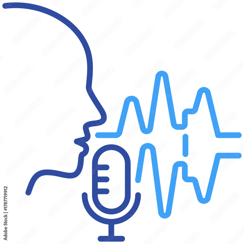 Obraz premium Speech Recognition Icon
