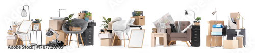 Set of moving boxes with of...