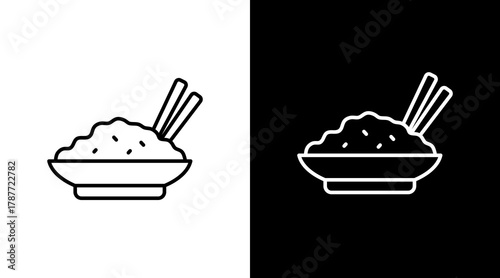 Rice   White Icon Set Design