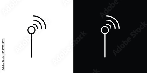 Cellular icon - stroke design. pixel perfect editable line icons