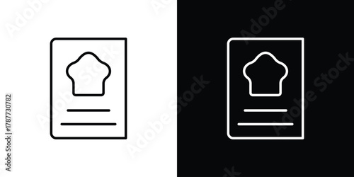 Cookbook icon - stroke design. pixel perfect editable line icons