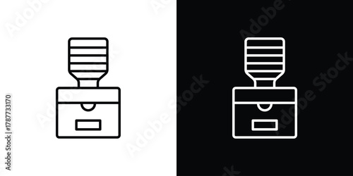 Dispenser icon - stroke design. pixel perfect editable line icons