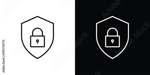 Encryption icon - stroke design. pixel perfect editable line icons