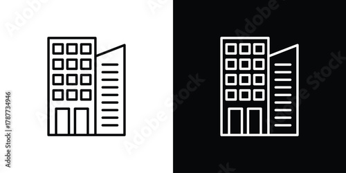 Enterprise icon - stroke design. pixel perfect editable line icons