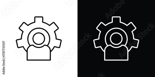 Expert icon - stroke design. pixel perfect editable line icons