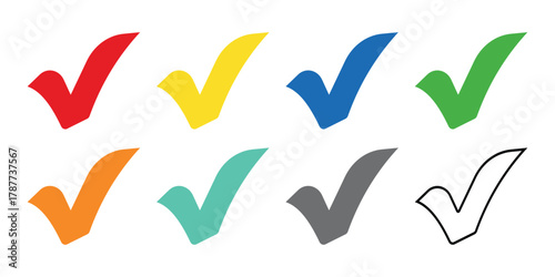 Check Tick Icon – Correct Mark Illustration for Vote or Validation Design