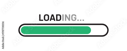 Minimalist Green Loading Bar