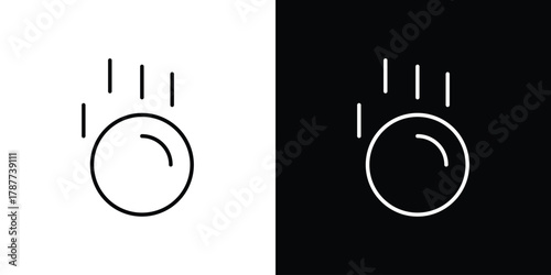 Gravity icon - stroke design. pixel perfect editable line icons