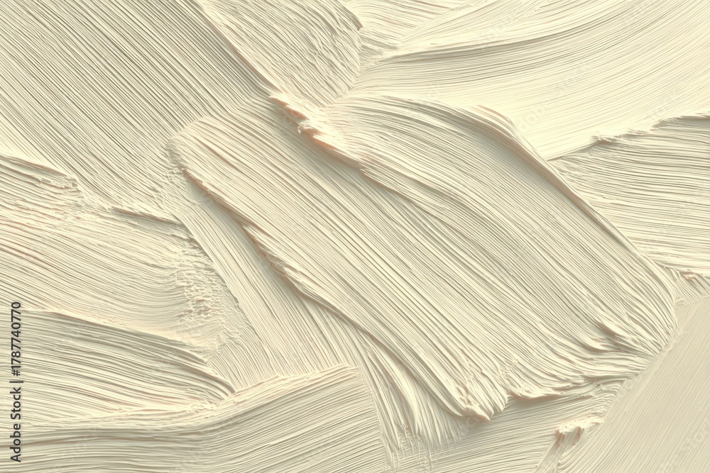 Obraz premium digital painting of subtle paint strokes and natural fiber texture, pastel ivory tones, calm minimal art