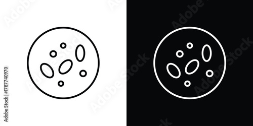 Human cells icon - stroke design. pixel perfect editable line icons