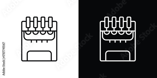 Ice cream maker icon - stroke design. pixel perfect editable line icons