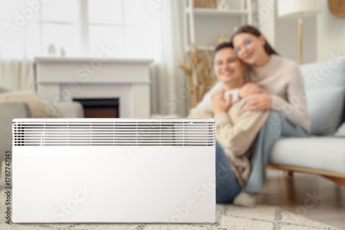 Electric convector in room ...