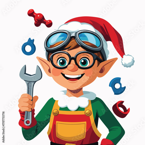 Elf Inventor with Toy Workshop