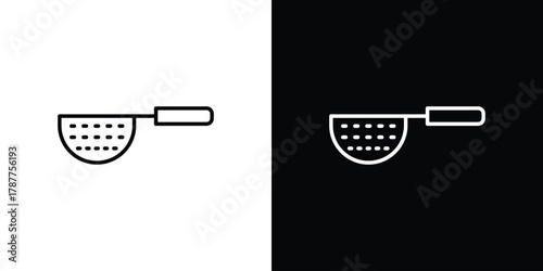Strainer icon - stroke design. pixel perfect editable line icons