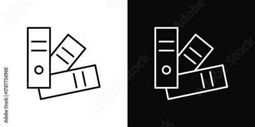 Swatches icon - stroke design. pixel perfect editable line icons