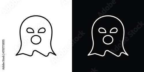 Thief icon - stroke design. pixel perfect editable line icons