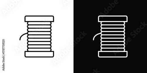 Thread icon - stroke design. pixel perfect editable line icons