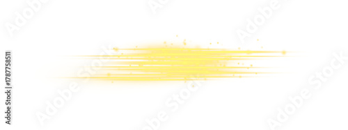Yellow lightline PNG with flowing luminous streaks. Radiant beams enhance motion, depth, and visual appeal. Perfect for digital, abstract, or creative projects.
