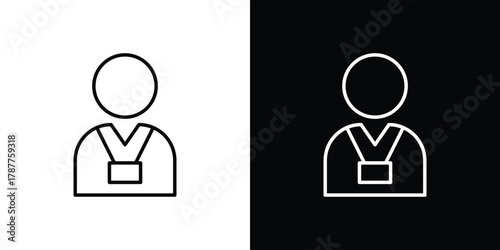 Trainer icon - stroke design. pixel perfect editable line icons