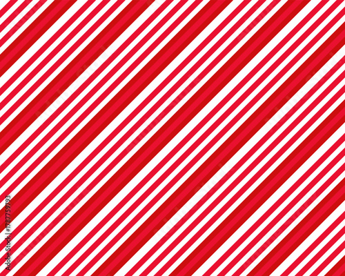 Red green and white Diagonal lines seamless pattern background. Merry Christmas abstract background vector. Gift wrap paper design for holidays. Vertical stripe Christmas pattern Candy cane set.