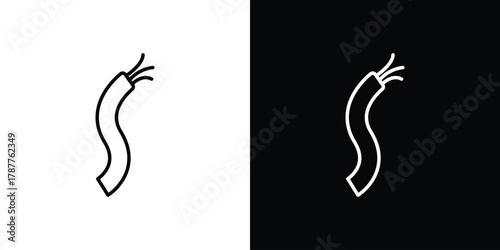 Wires icon - stroke design. pixel perfect editable line icons