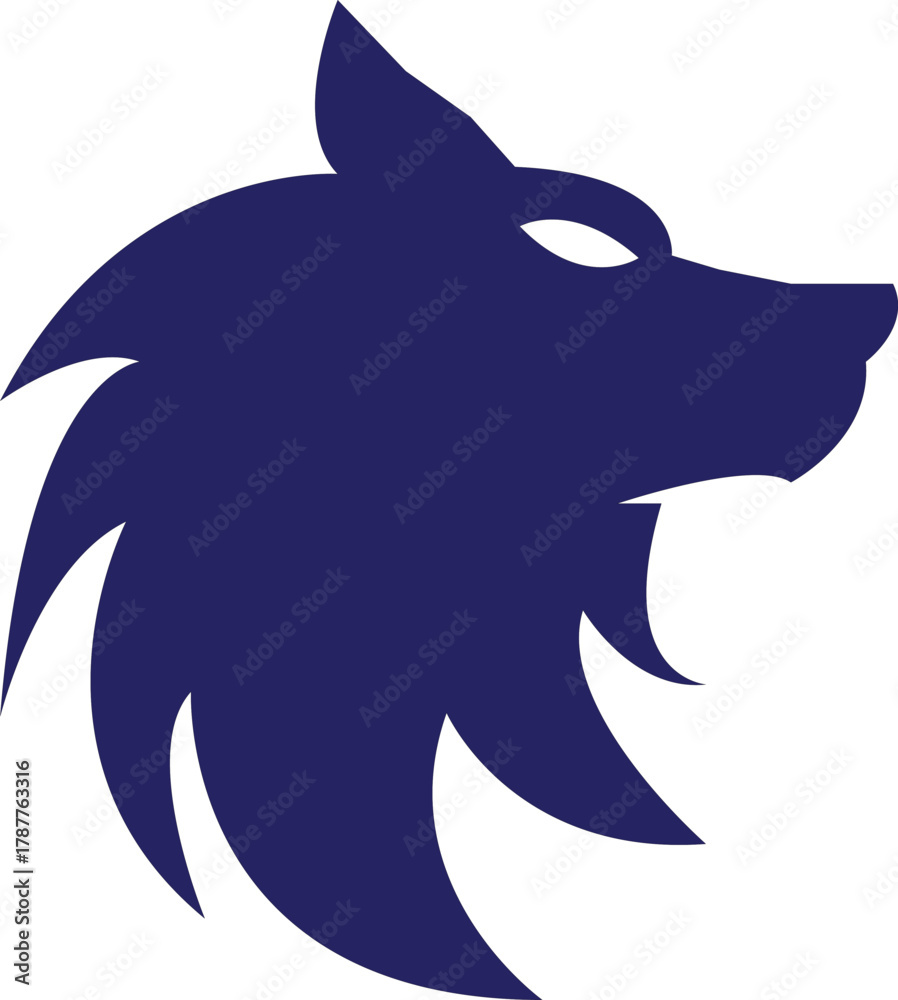 Fototapeta premium Dark blue color animal