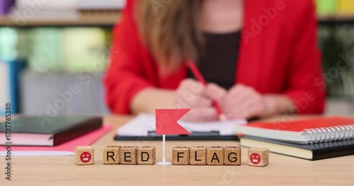 Discovering the meaning behind red flags in relationships and personal growth at a cozy desk setting